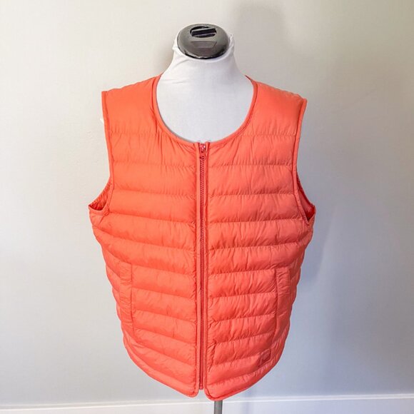 Herschel Featherless Quilted Vest in Orange - Picture 4 of 12